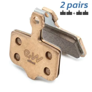 Plăcuțe de frână RT002-S sinterizate dreptunghiulare cu știft [Ewheel] - 2 buc