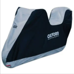 Husa scutere exterior Oxford Aquatex (gri-negru) - marime: S - waterproof (pentru modele echipate cu parbriz si cutie)