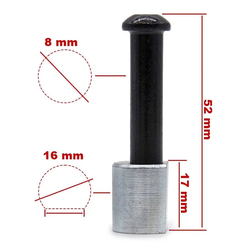 Șurub de sprijin rabatabil, pentru trotineta electrică Xiaomi M365 / Mi3, 8/m 6 x 52 mm | Motorevolution