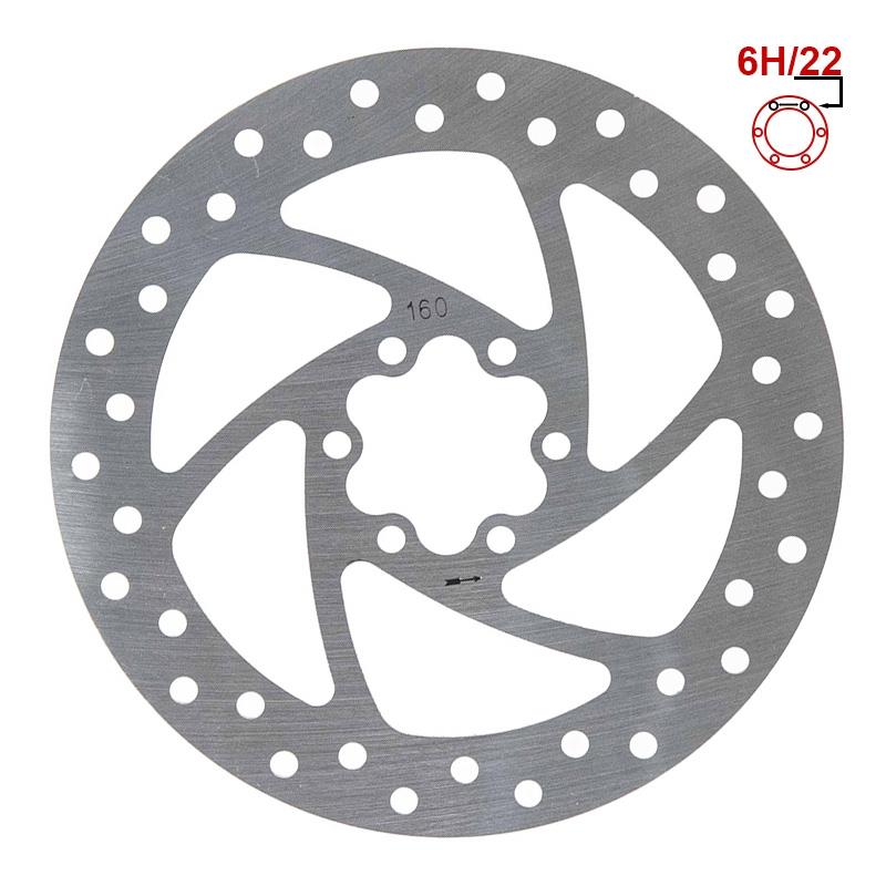 disc frana argintiu 160 mm 6h