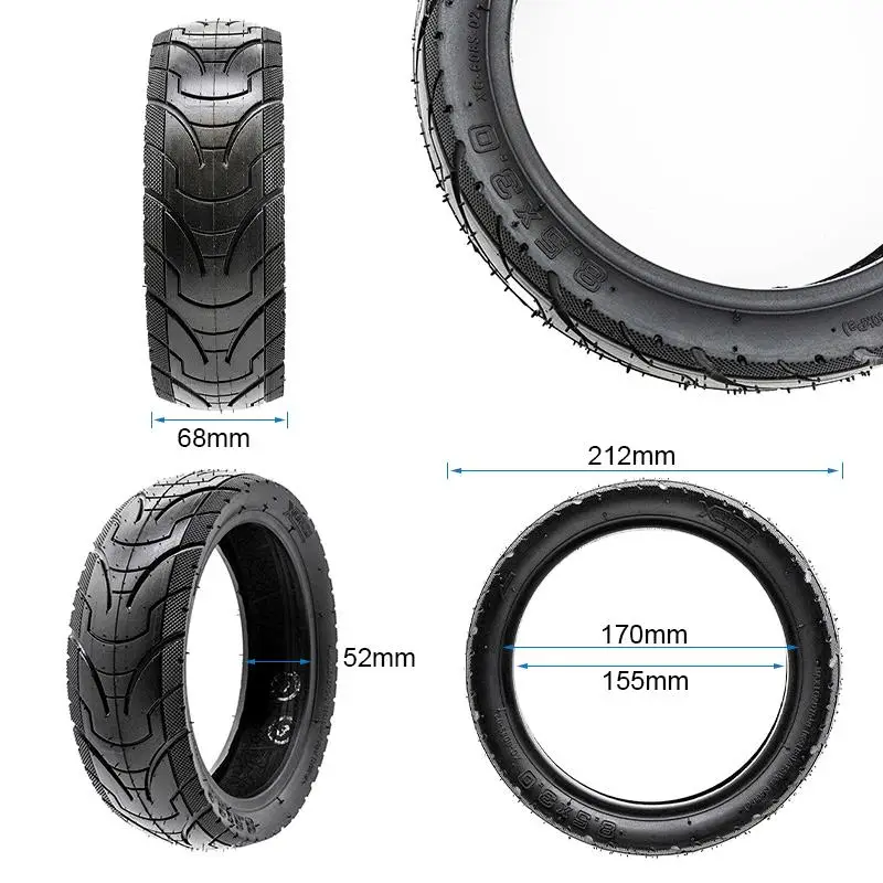 Cauciuc pentru trotineta electrică, Xuancheng Cityroad 8.5 x 3-6.1, eWheel | Motorevolution