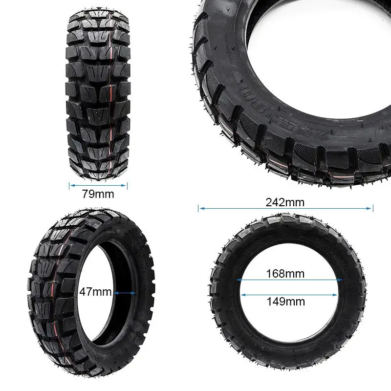 Anvelopă trotineta Tubeless, Urban & Offroad 255x80-6, 10x3, 80/65-6, Kukirin, Zero, Vsett, etc...